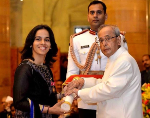Saina Nehwal Padam Bhusan Awards