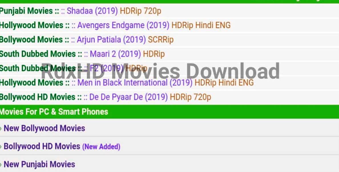 RdxHD 2020: Watch Bollywood Movies Online Download Latest Hindi Dubbed  Movies From RdxHD