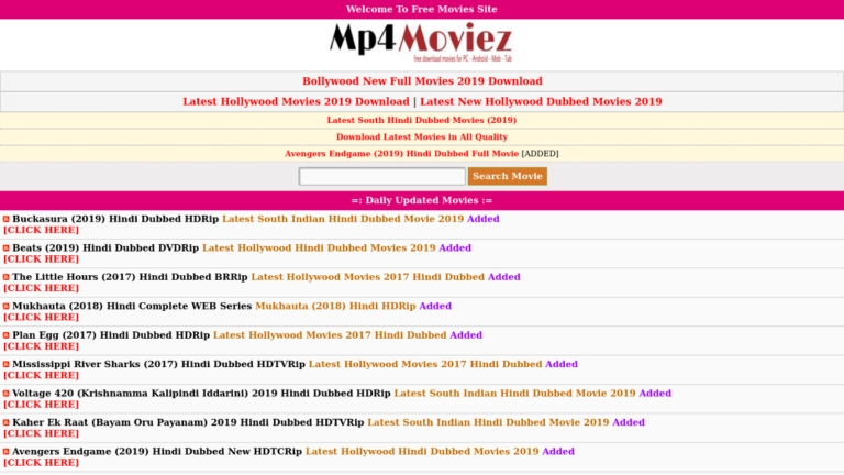 Mp4Moviez 2020: Watch Bollywood Movies Online Download Latest Hindi Dubbed Movies from Mp4Moviez