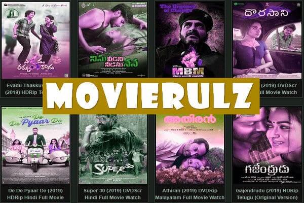 What kind of movies are available on the Movierulz website?