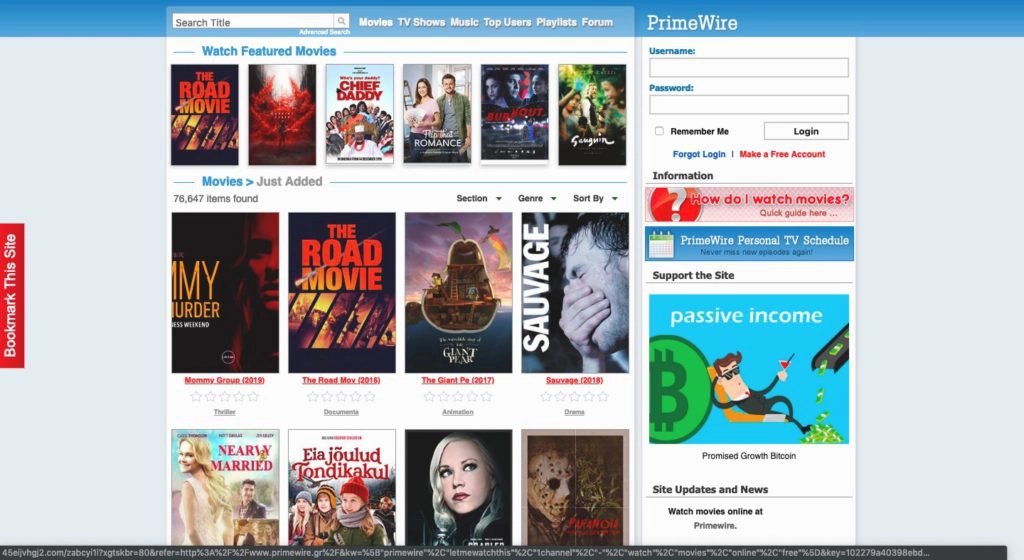 Is downloading movies from Primewire 2020 valid?