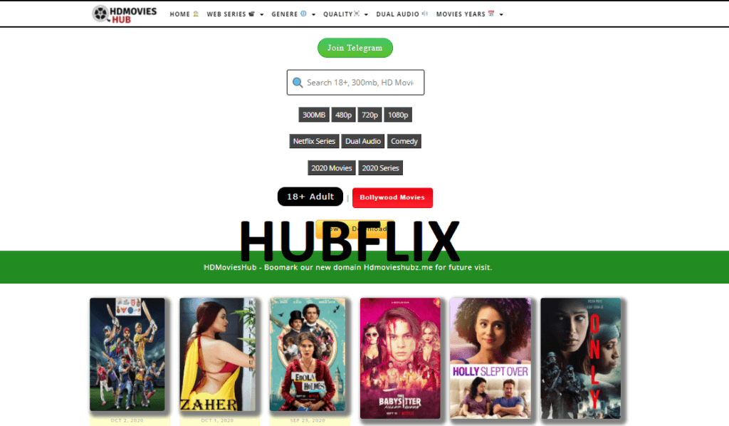 Hubflix 2020: Download Bollywood, Tollywood, Hollywood movies