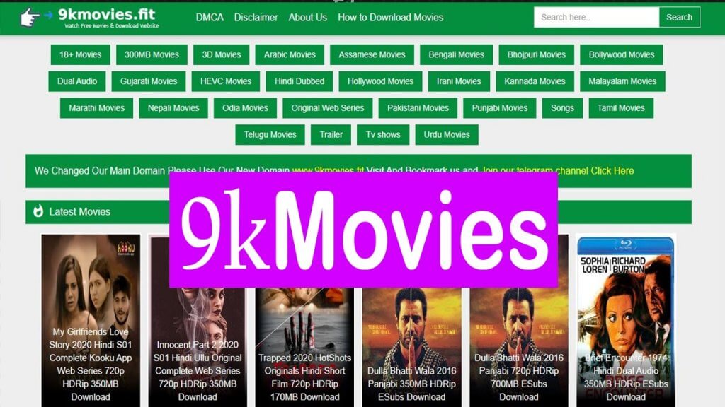 9kMovies 2021 – Latest 300MB Hindi Dubbed Movies Download